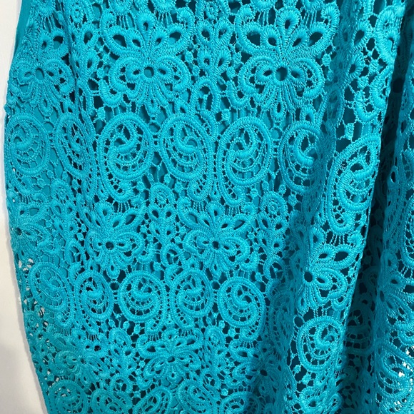 18/20 Lane Bryant turquoise sleeveless shirt - Picture 6 of 8